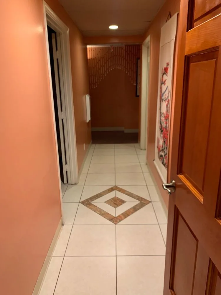 Hallway leading to private treatment rooms