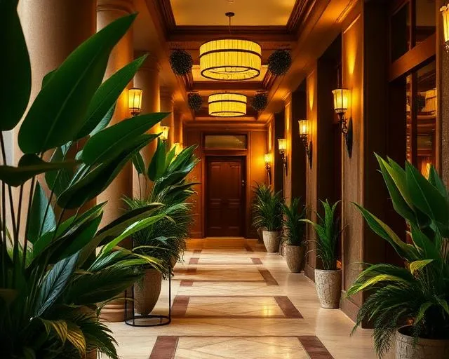 Spa hallway